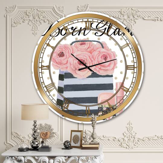 Designart 'Simply Splendid Ii Glam Wall Clock